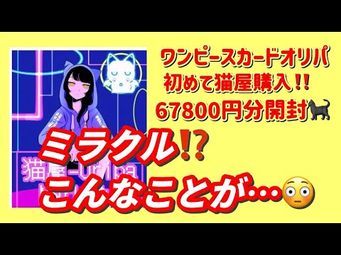 【ワンピカード】ワンピースカードオリパ！ゲリラと早朝限定オリパを67800円分開封！こんなミラクルある⁉️猫屋は初めて✨