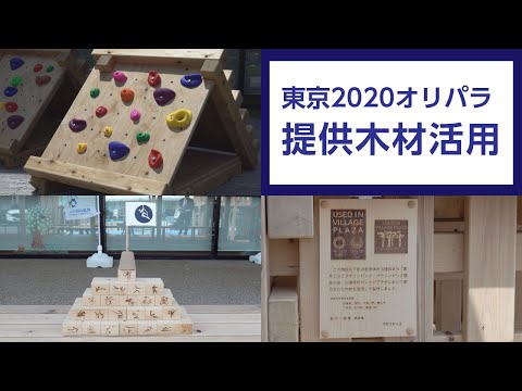 東京2020オリパラ提供木材活用施設の設置・お披露目式