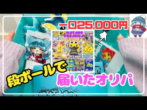 【ポケカ開封】段ボールで一口25,000円のとんでもないオリパが届いたので意を決して開封する！【ナタデココ】