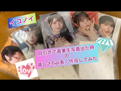 イコラブ　ノイミー　直筆生写真　嬉しいTier表作成