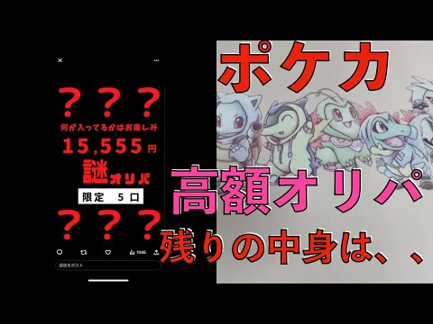 【開封動画】高額謎オリパ開封の第二弾！！残り物に福はあるのか。。。【ポケカ】