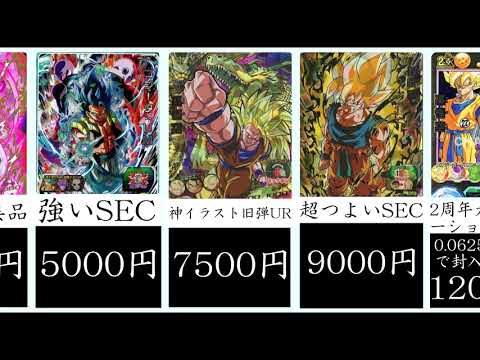 【最新】ドラゴンボールヒーローズ高額カードランキング【値段比較】