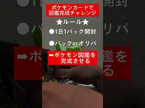 ポケカ図鑑完成チャレンジ529日目   カード  開封  開封