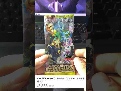 【ポケカ】メルカリで超高確率パックを買ってブラッキーを狙った結果